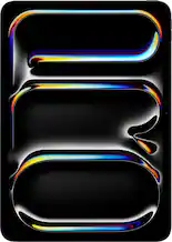 Front. Apple - 11-inch iPad Pro M5 chip Wi-Fi 256GB with OLED - Space Black.