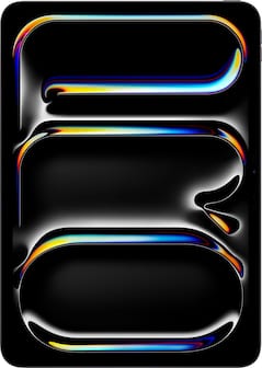 Front. Apple - 11-inch iPad Pro M5 chip Wi-Fi 256GB with OLED - Space Black.