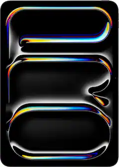 Front. Apple - 11-inch iPad Pro M5 chip Wi-Fi 256GB with OLED - Space Black.