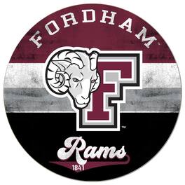 Jardine - Fordham Rams 20'' x 20'' Retro Logo Circle Sign - Maroon