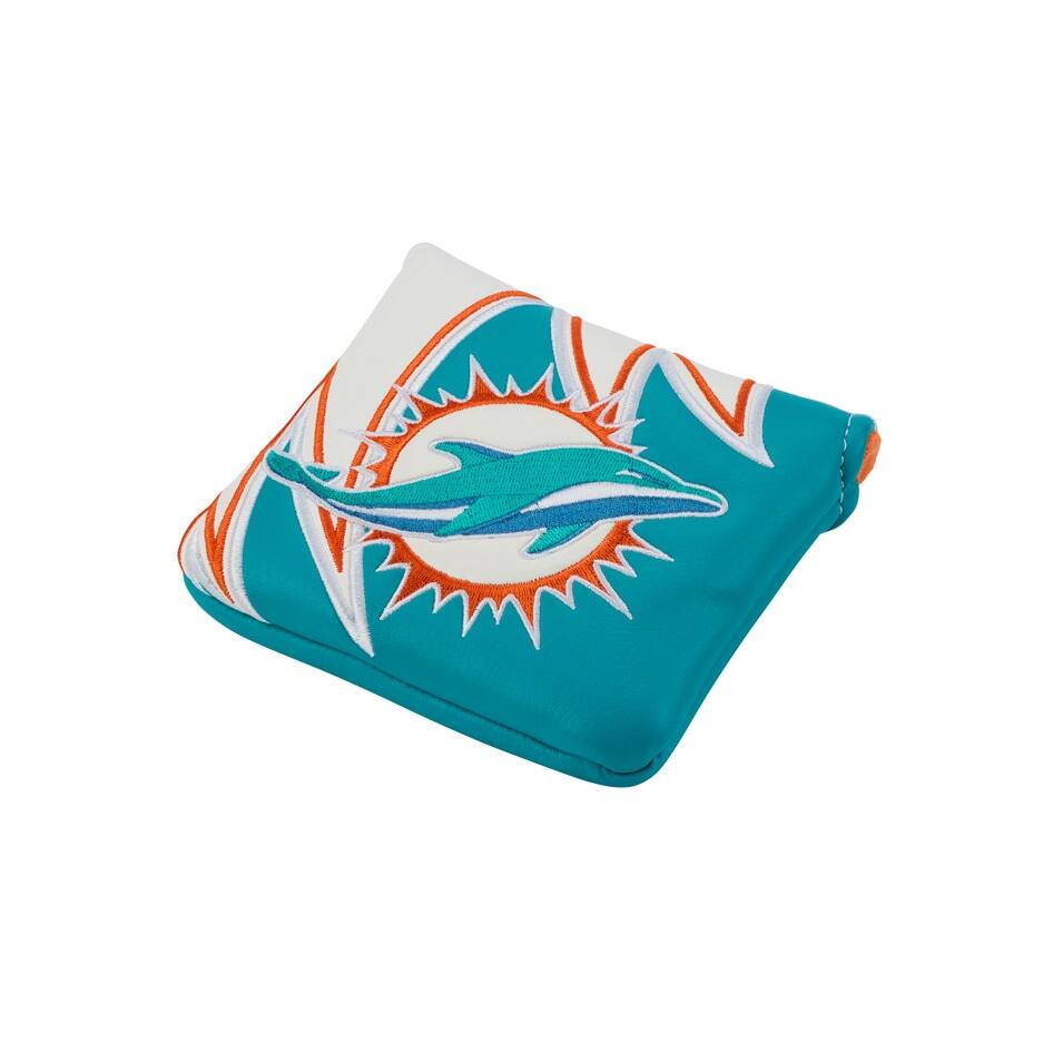 Alt View 2. TaylorMade - Miami Dolphins Mallet Headcover - Blue.