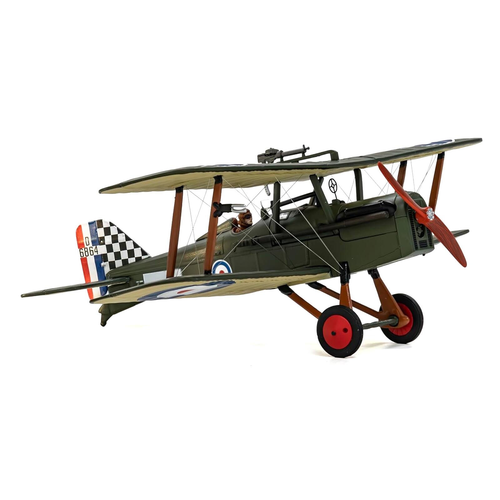 Alt View 1. Corgi - Royal Aircraft Factory SE5a Biplane Aircraft "Clairmarais South Aerodrome" (1918) Royal Air Force 1/48 Model by Corgi.