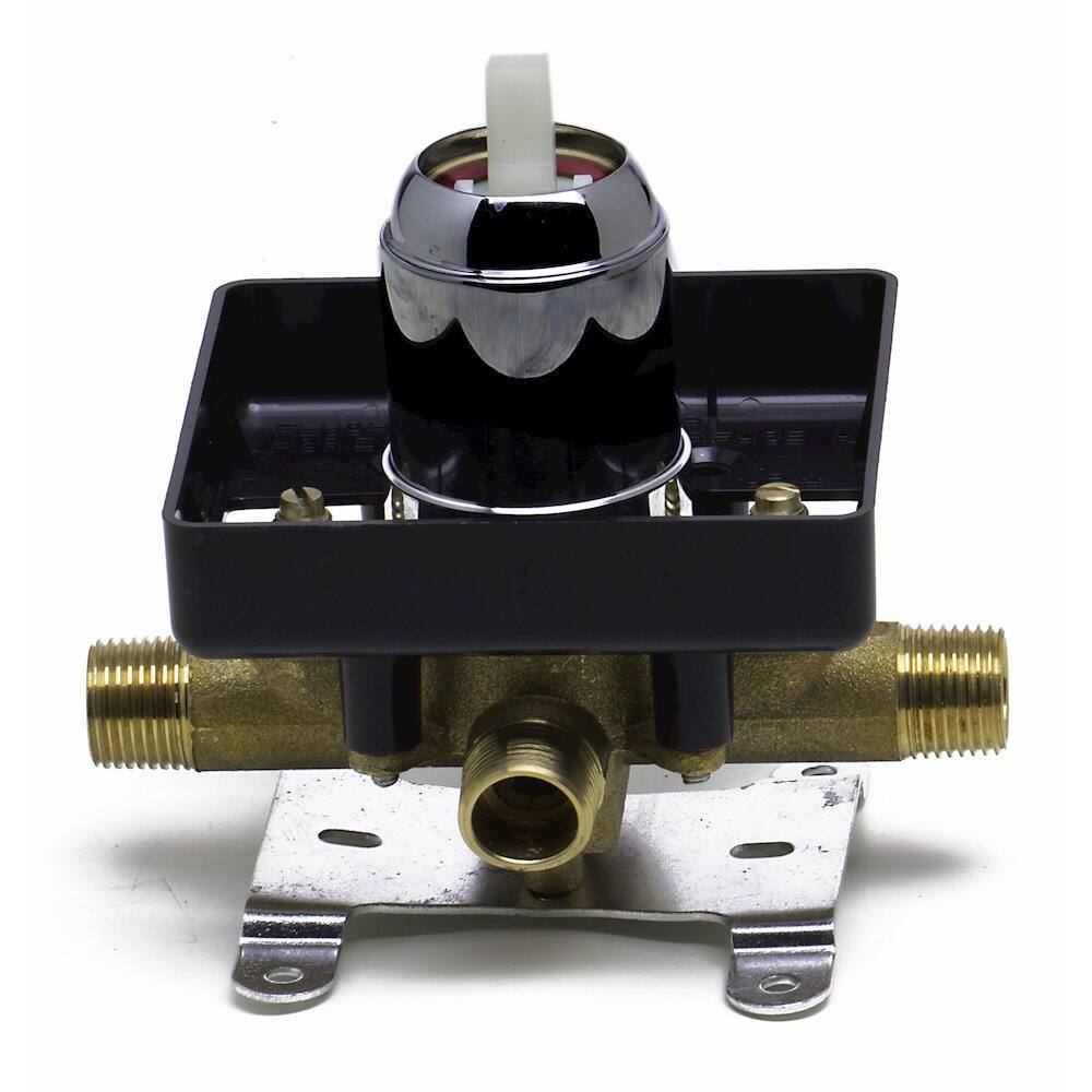 Alt View 1. Alfi - Brushed Nickel Shower Valve Mixer With Square Lever Handle - Silver.