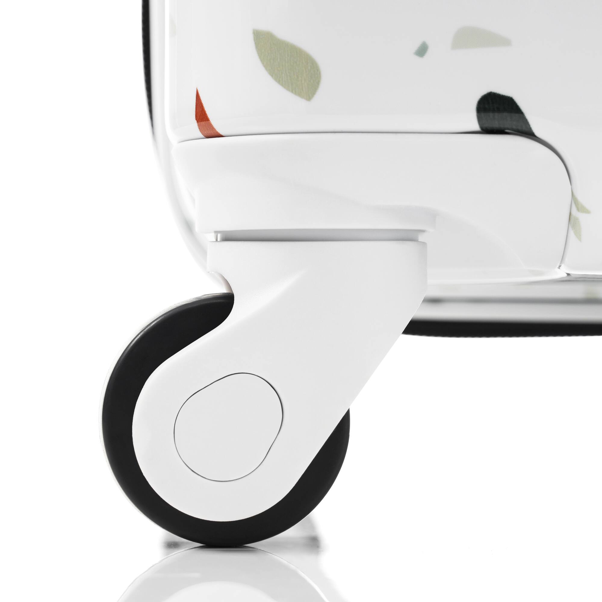 Alt View 8. Ecooso - 20/24/28-Inch 3-Piece Lightweight Hardshell Luggage Set with USB Port, Spinner Wheels, and Side Hooks - White.