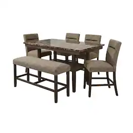 Global Furniture USA - D4355 Brown Bar Stool Kit Of 2 - Dark Brown