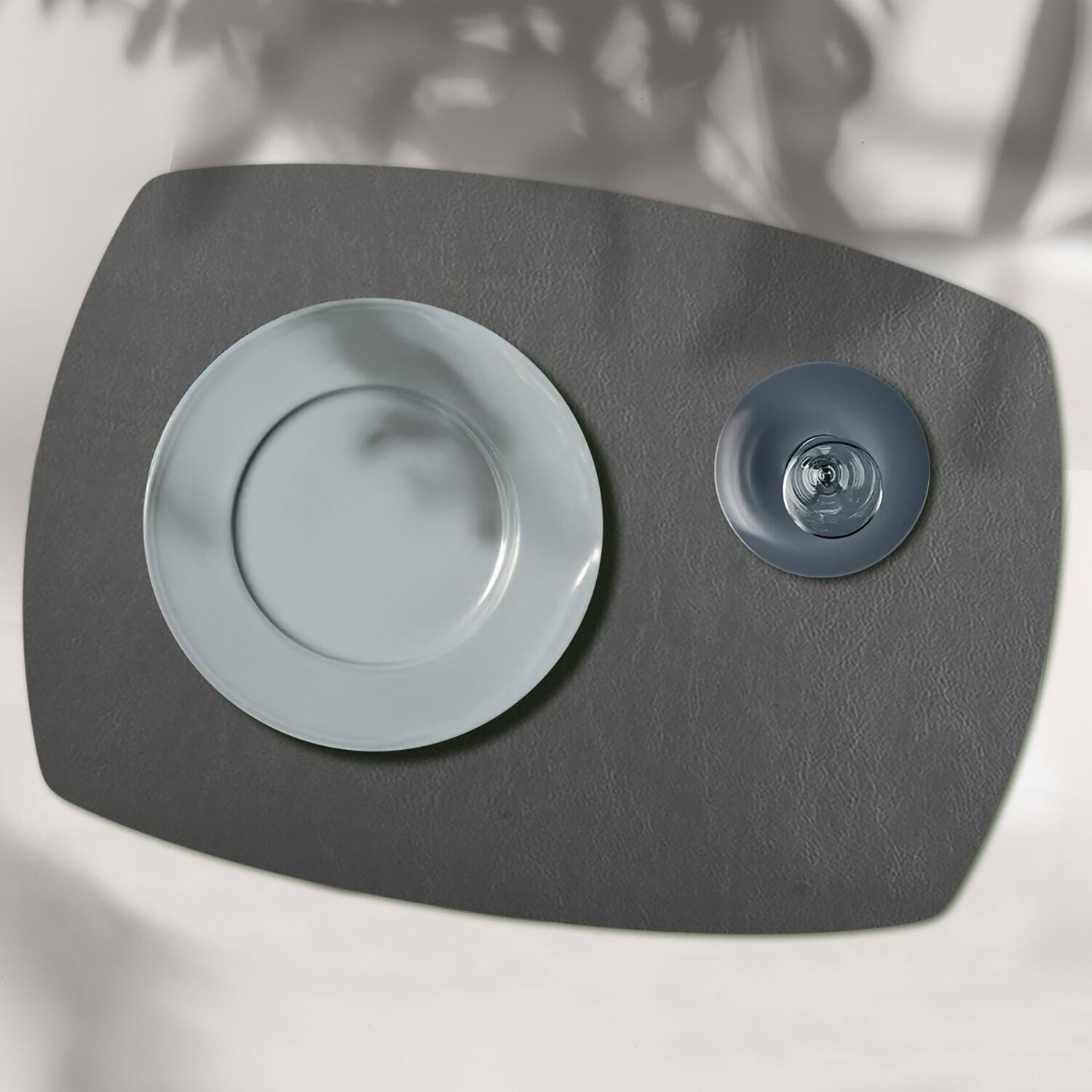 Alt View 2. Frieling - Davanti by  Mattola Placemats Set of 6, Rectangle Plus - Castlerock Gray.
