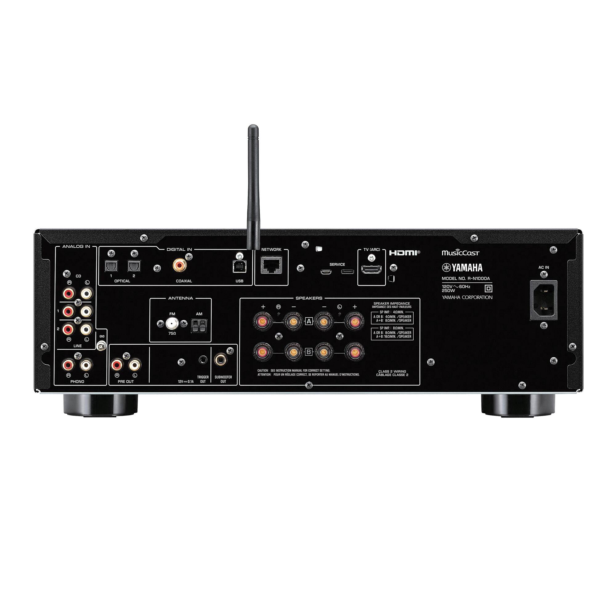 Alt View 11. Yamaha - Bluetooth 240-Watt 2.0-Channel Network Stereo Receiver with Remote - Silver.