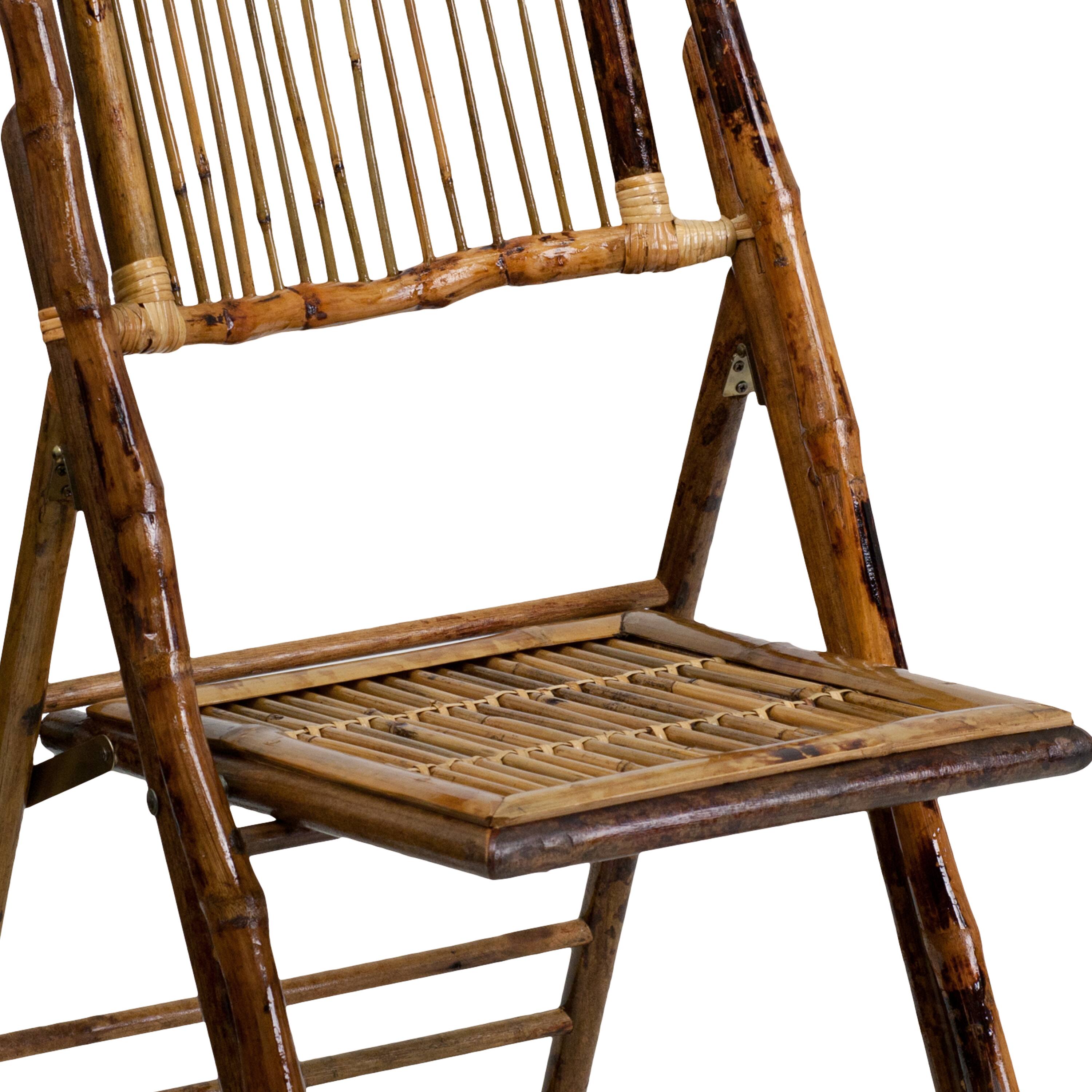 Alt View 10. Emma + Oliver - 4 Pack Bamboo Folding Chair - Bamboo.