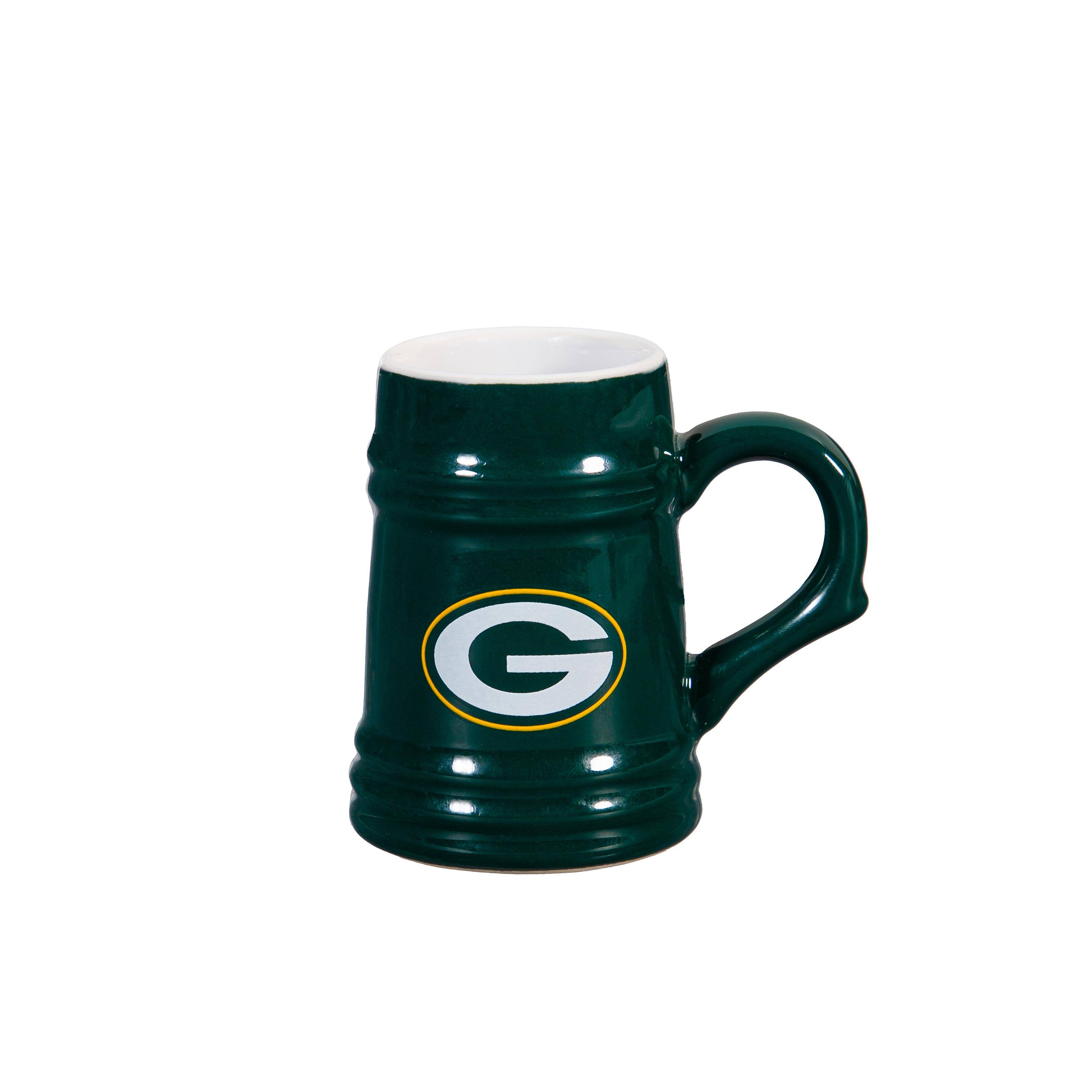 Alt View 2. Evergreen Enterprises - Green Bay Packers Two-Pack 3" Mini Stein Ornament Set - Multicolor.