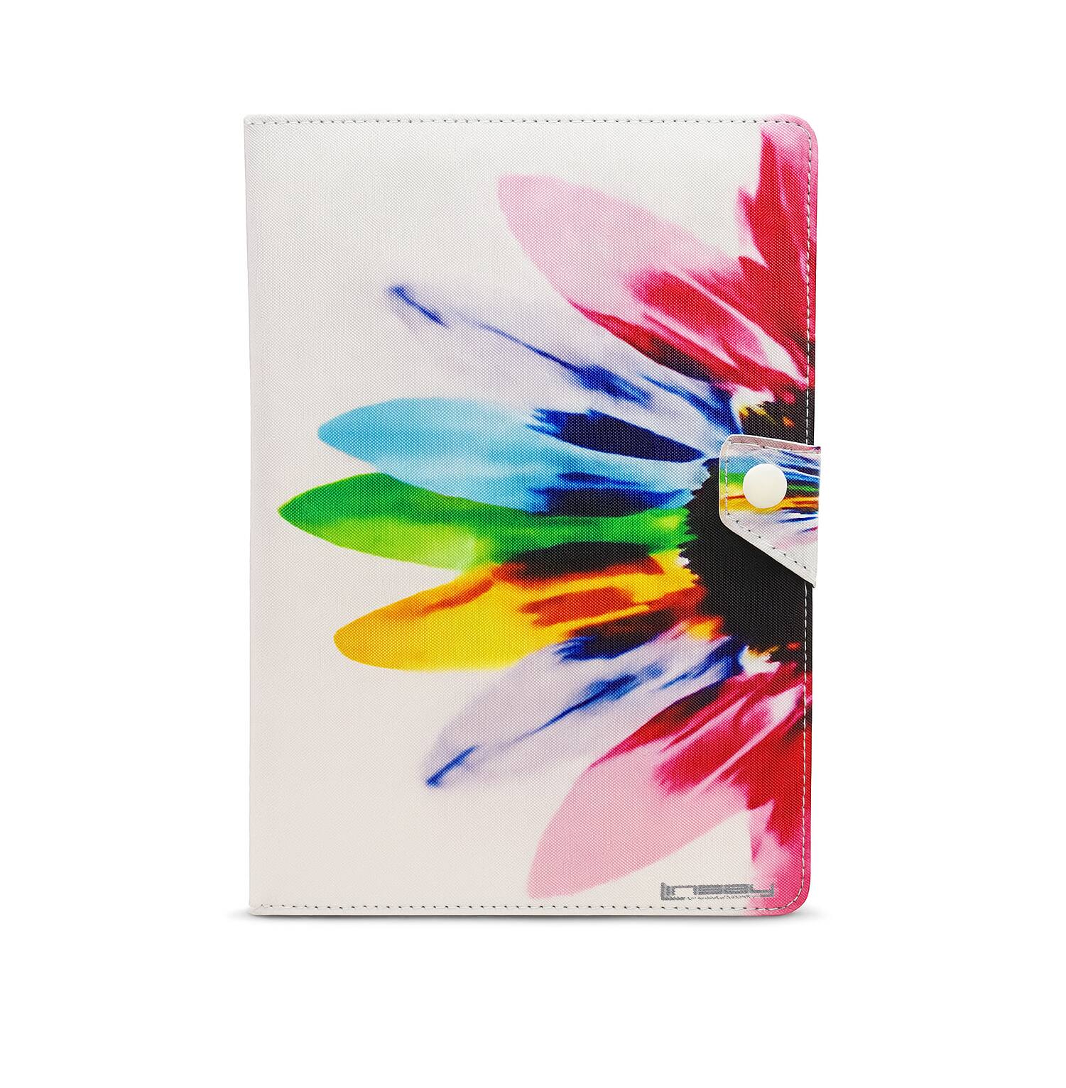 Alt View 1. LINSAY - 10.1"Octa Core 256GB Storage Android 15 Tablet with Rainbow Marble Case - Yellow.