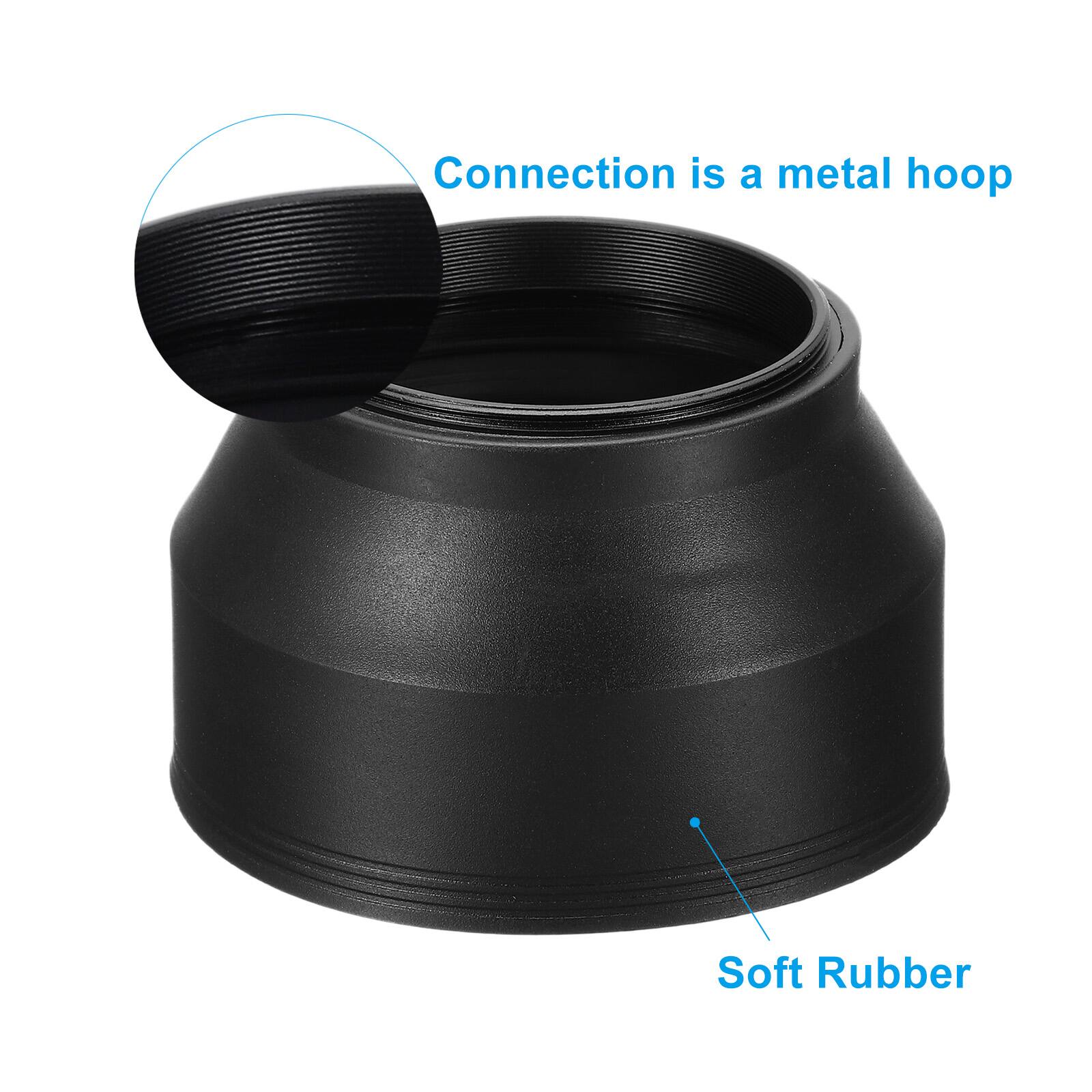 Connection is a metal hoop  
Soft Rubber