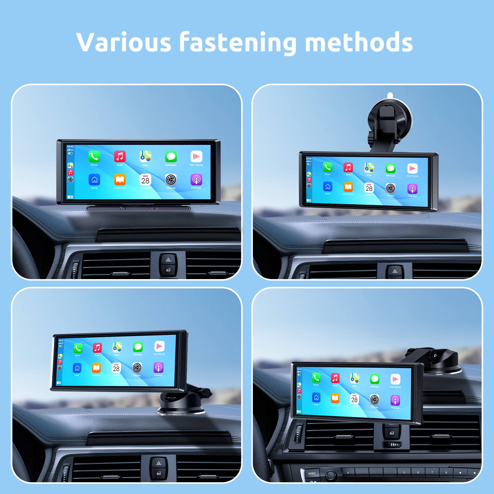 Various fastening methods