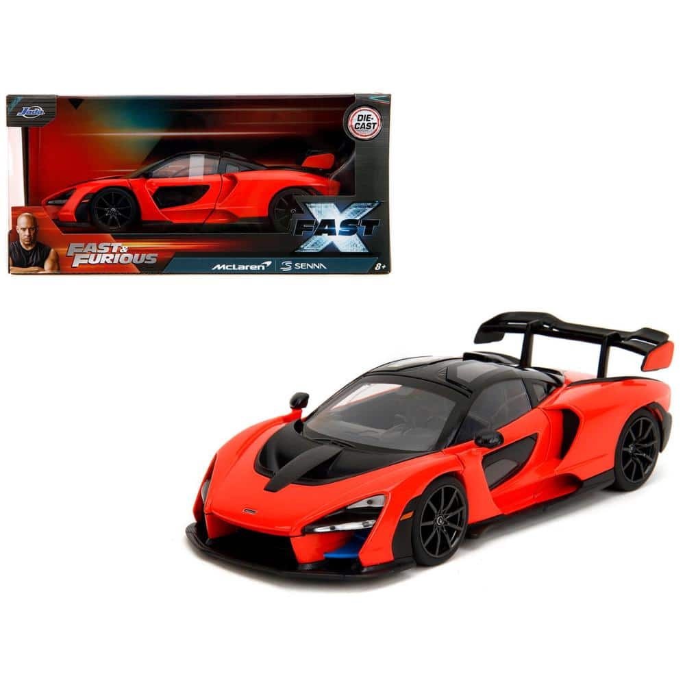 Jada - McLaren Senna "Fast X" (2023) Movie "Fast & Furious" Series 1/24 - Red and Black