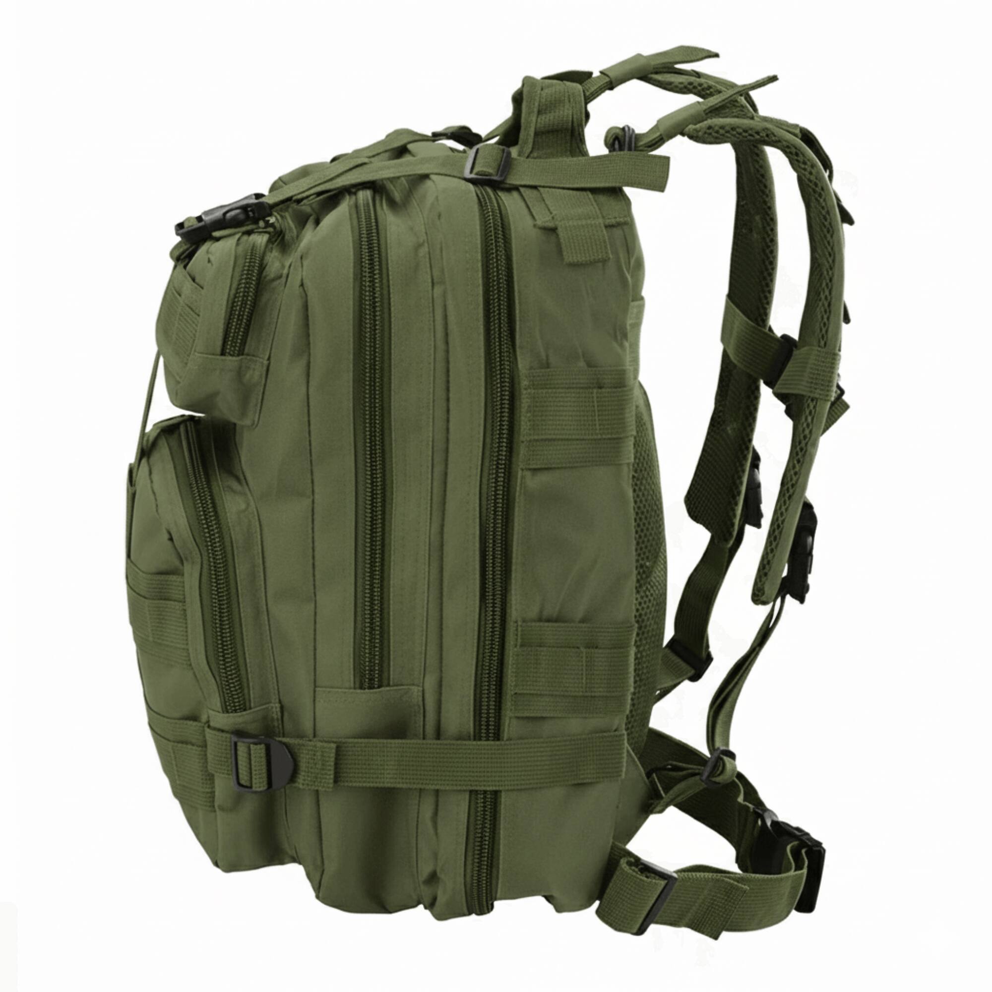Alt View 3. XGear Tactical - Small 30L Tactical Backpack Survival Bag - Army Green.