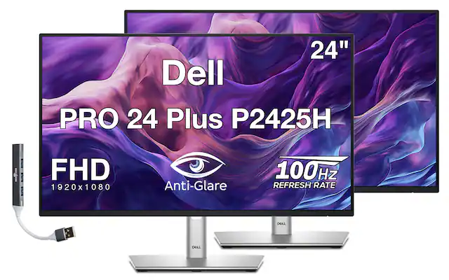 24" Dell PRO 24 Plus P2425H FHD 1920x1080 Anti-Glare 100Hz REFRESH RATE