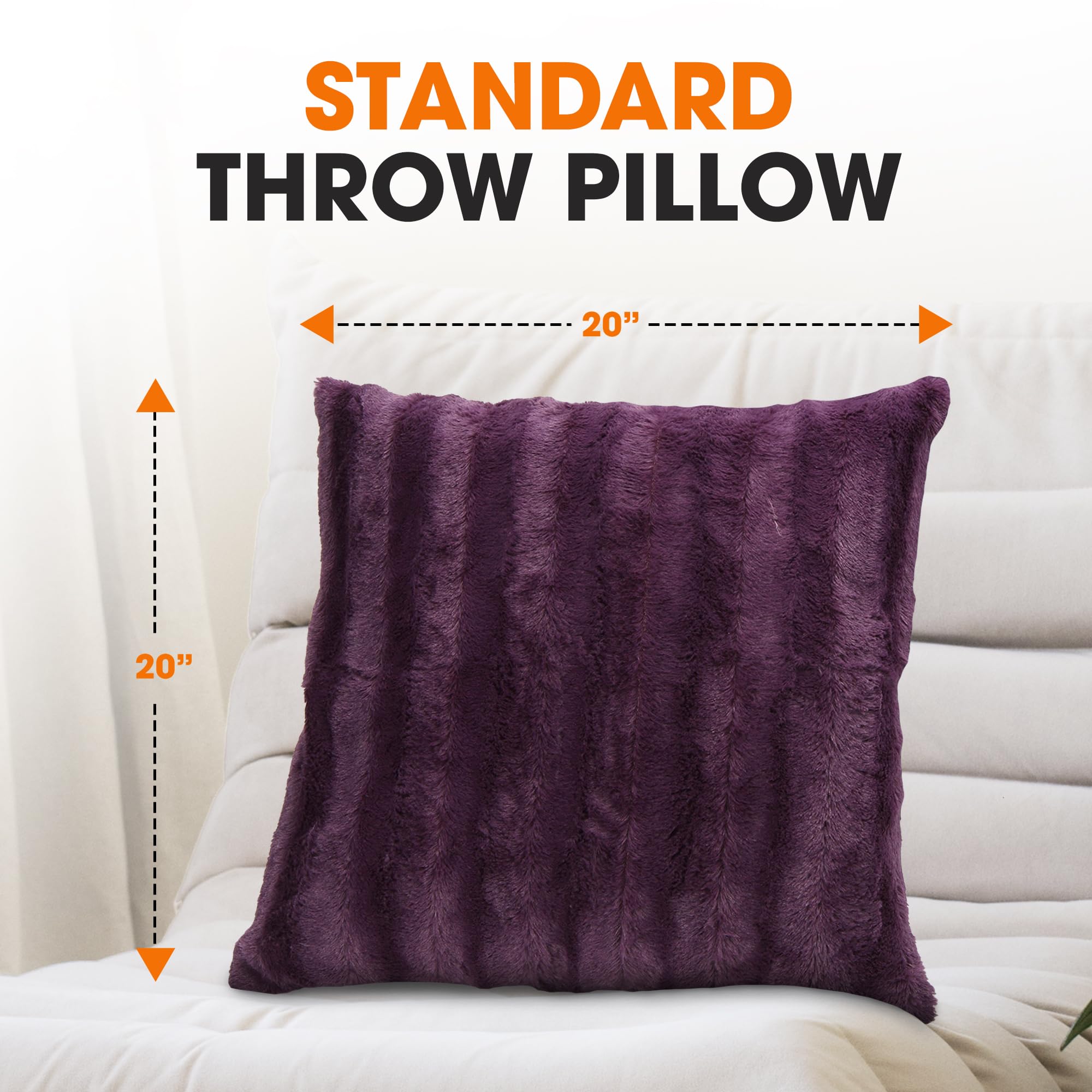 STANDARD THROW PILLOW  
20" x 20"