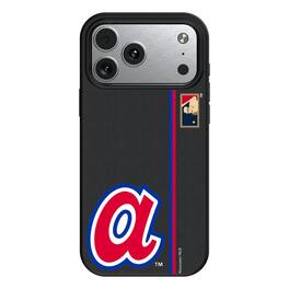Keyscaper - MLB - Atlanta Braves 1972-80 Logo iPhone Magnetic Bump Case - 15 Pro - Black
