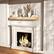 Angle. LOVMOR - 60"W x 8"D x 3"H Aged Oak Wall Mounted Wood Floating Fireplace Shelves, Cap-Shelf Mantel - Aged Oak.