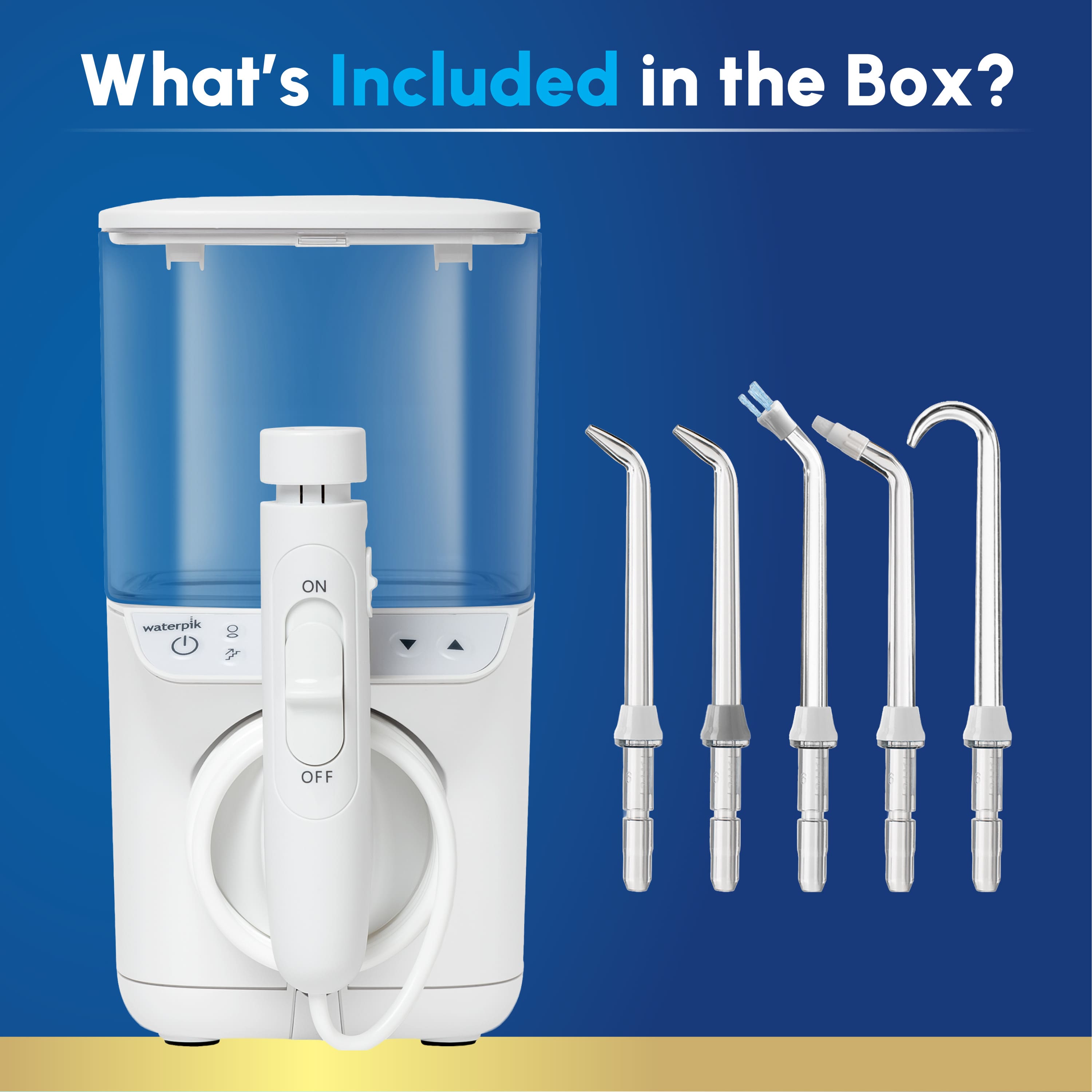 IWASAKIHYLUX 4500 MT100 SW 100W 6本セット Waterpik Promax Water Flosser, 10 Settings with Smart Advance Mode
