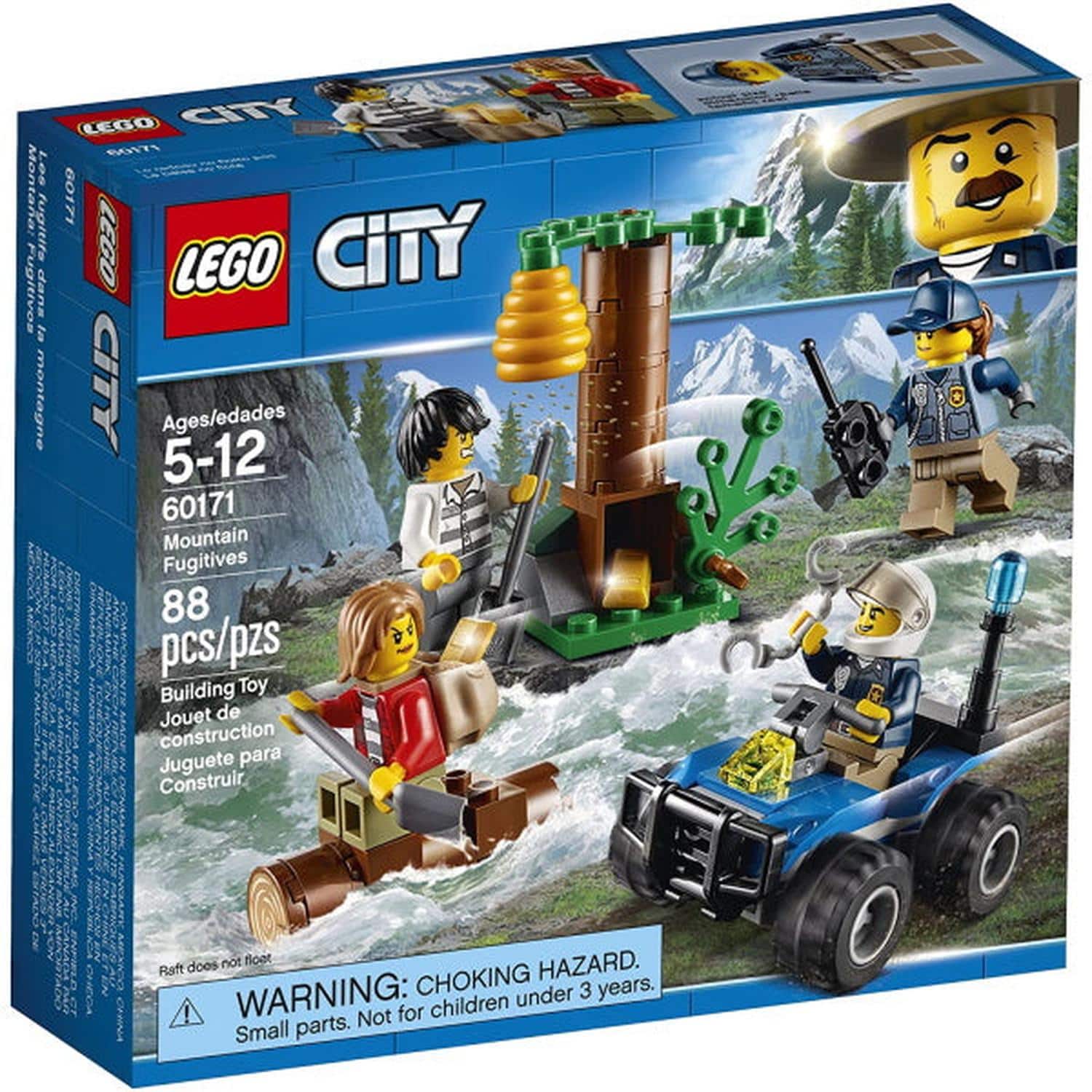 LEGO - City: Mountain Fugitives - 88 Piece Building Kit [LEGO, #60171]