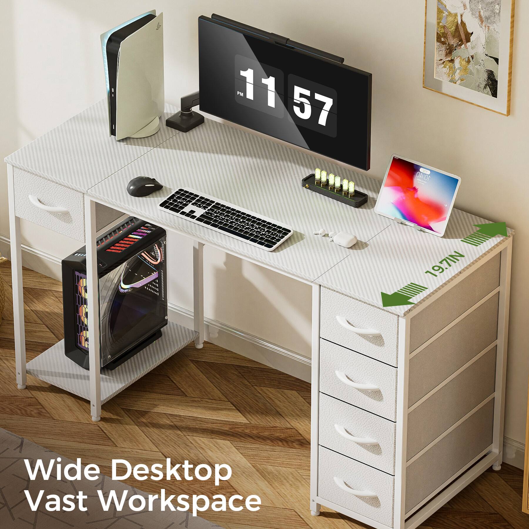 11:57 PM, Wide Desktop Vast Workspace