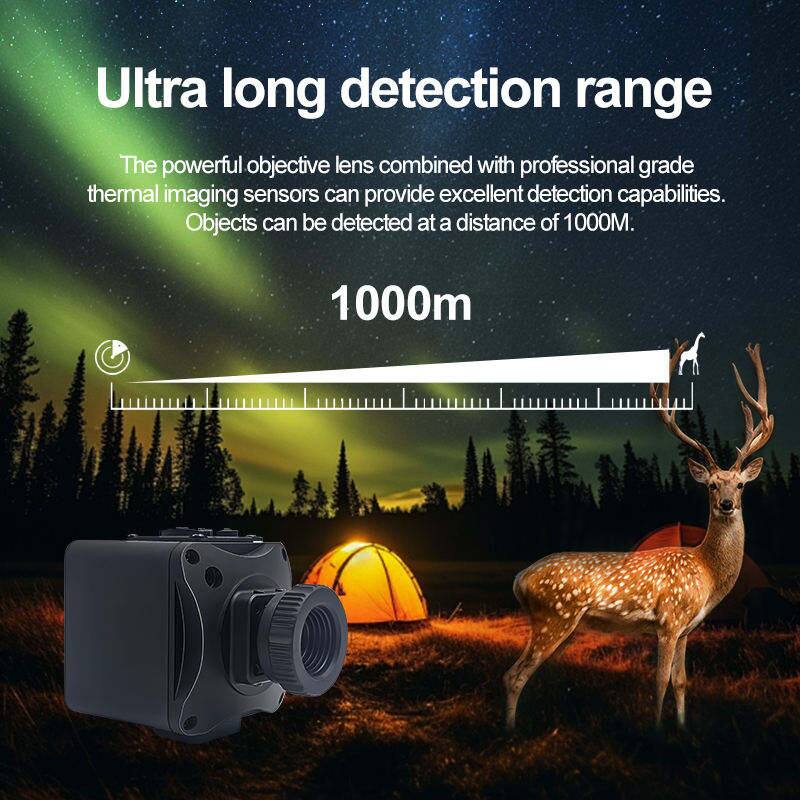 Ultra long detection range

The powerful objective lens combined with professional grade thermal imaging sensors can provide excellent detection capabilities. Objects can be detected at a distance of 1000m.

1000m