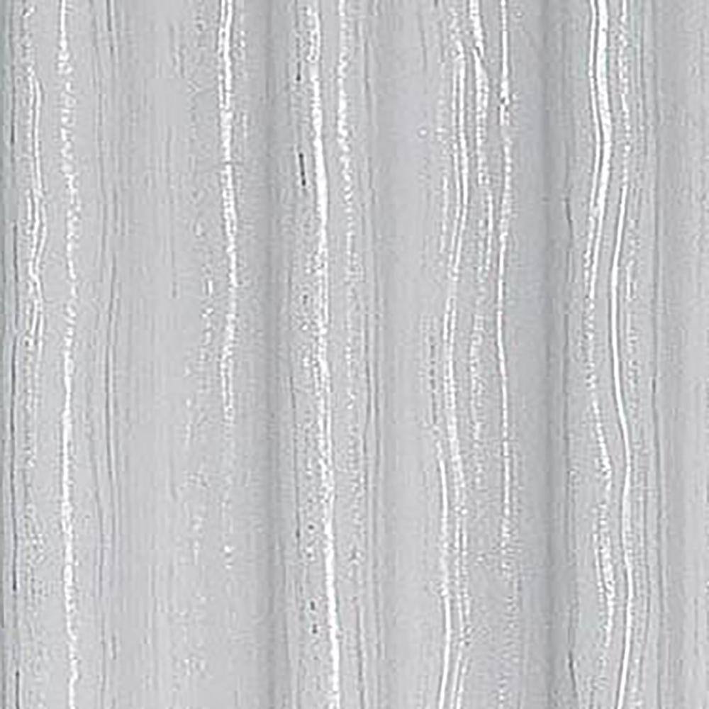 Left. RT Designers Collection - Rt Designers Collection Modern Iceland Metallic Blackout Drapery Elegant Grommet Curtain Panel 54" X 84" Silver - White.
