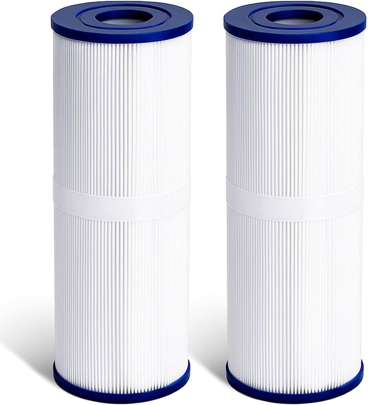 Front. HQRP - HQRP 2x Hot Tub Spa Filter Replacement for Pleatco PRB25-IN, Unicel C-4326, Filbur FC-2375 FC-2370 Cartridge Filter.