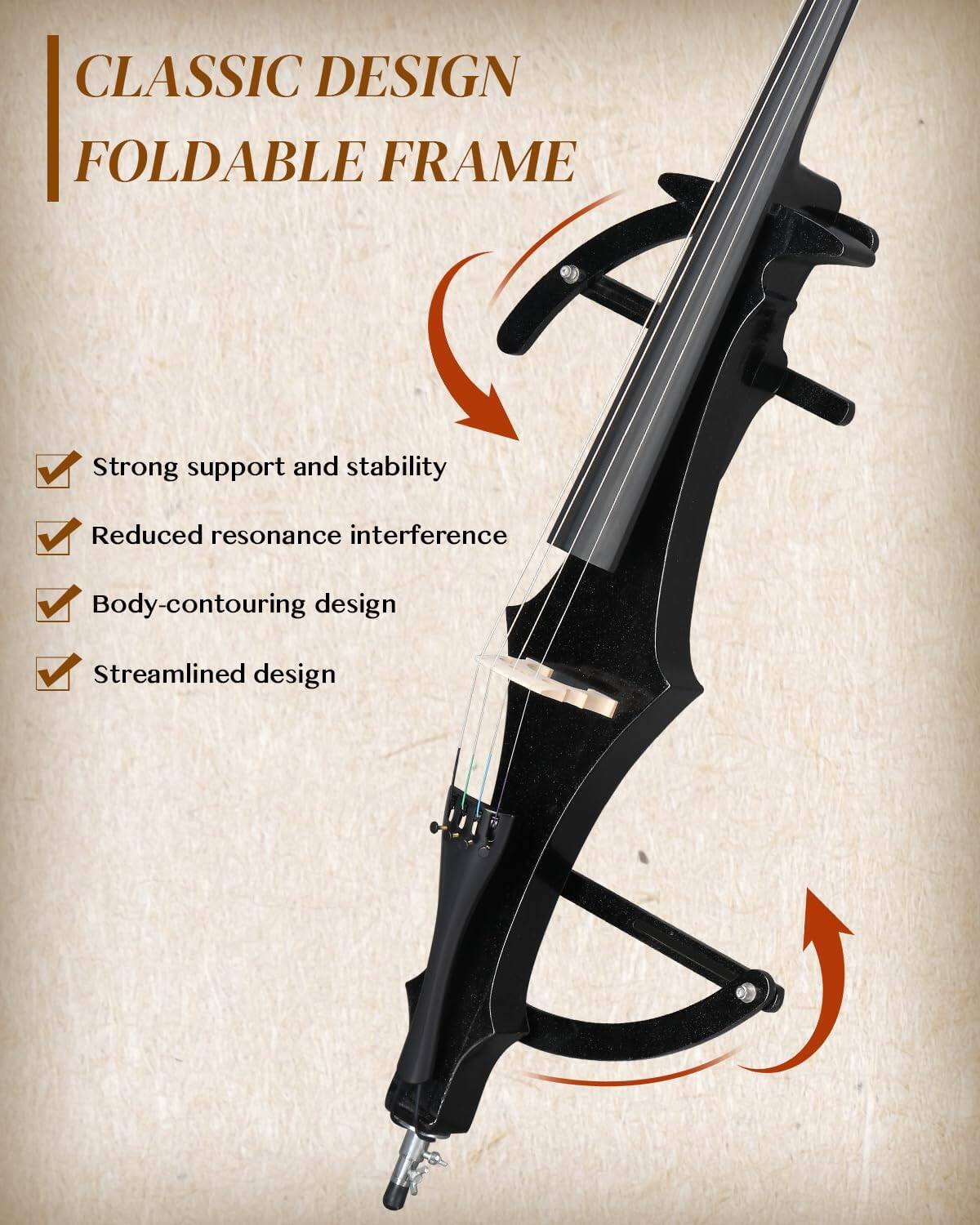 CLASSIC DESIGN FOLDABLE FRAME

- Strong support and stability
- Reduced resonance interference
- Body-contouring design
- Streamlined design