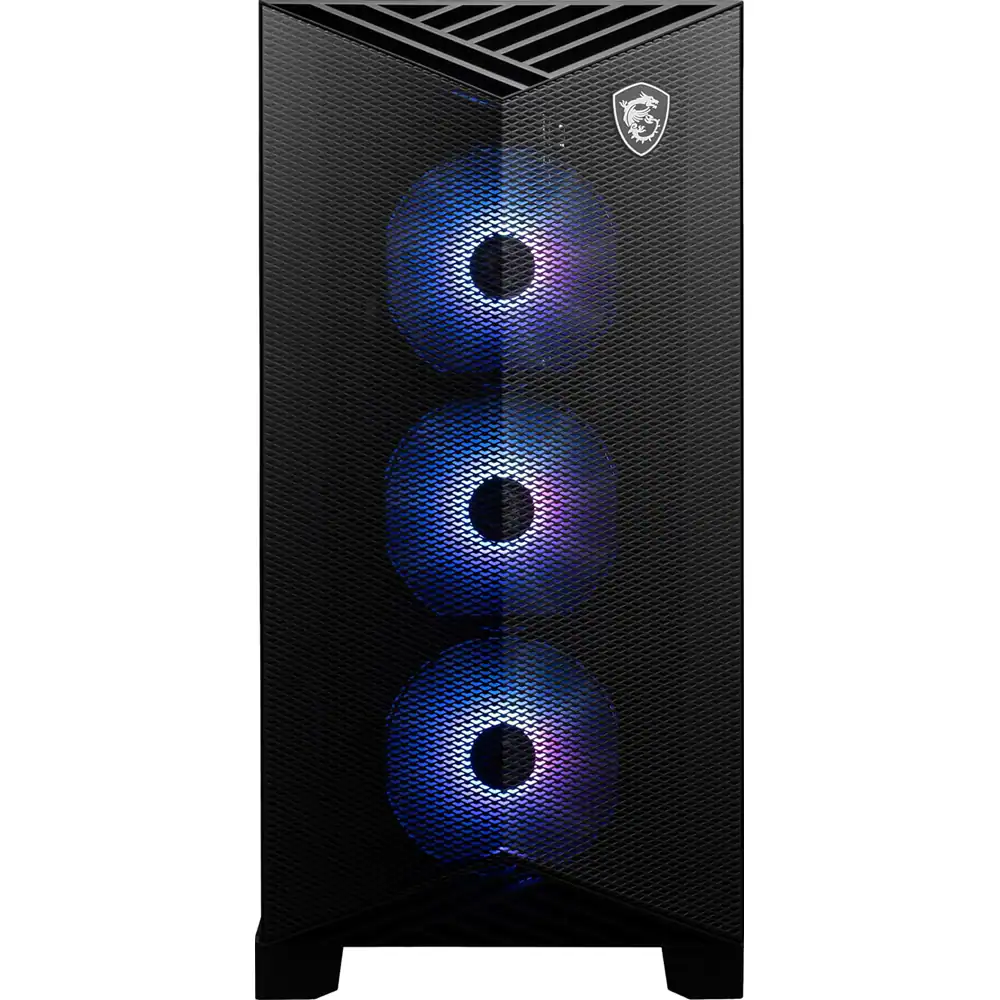 Front. MSI - Aegis R2 Gaming Desktop Computer Intel Core i9-14900F 64GB Memory NVIDIA GeForce RTX 5090 2TB SSD - Black.
