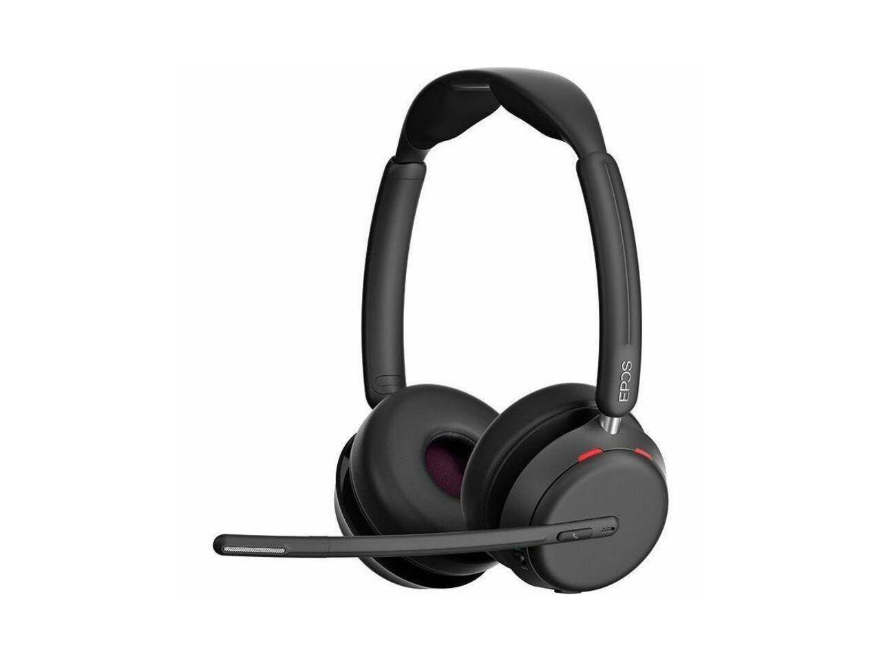 Alt View 1. EPOS - EPOS IMPACT 1061T Headset - Stereo - Wireless - Bluetooth - On-ear - Binaural - Circumaural - Noise Canceling - Black.