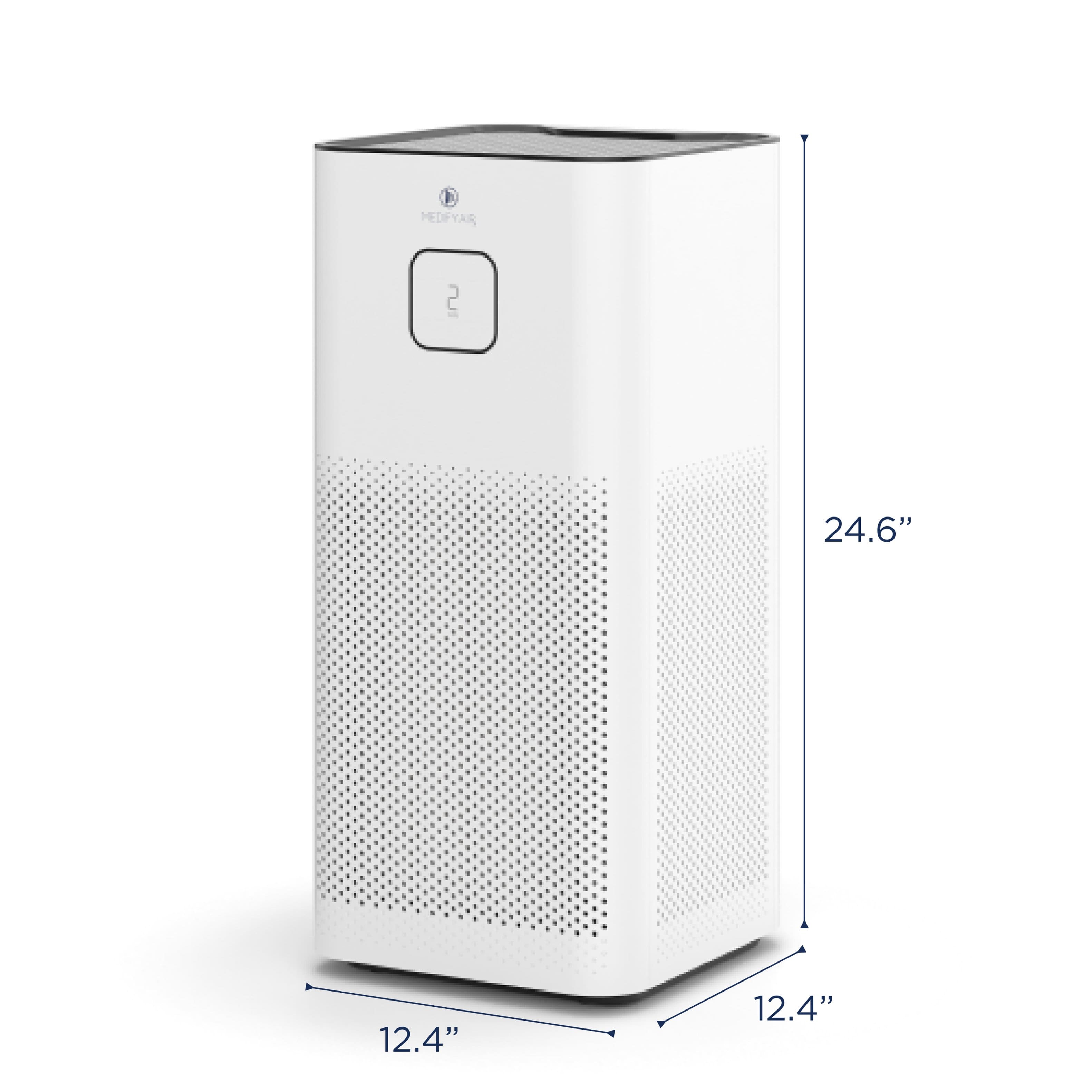 Alt View 11. Medify Air - Medify MA-50 1320 Sq. Ft. Portable Air Purifier with True HEPA H13 Filter - White.