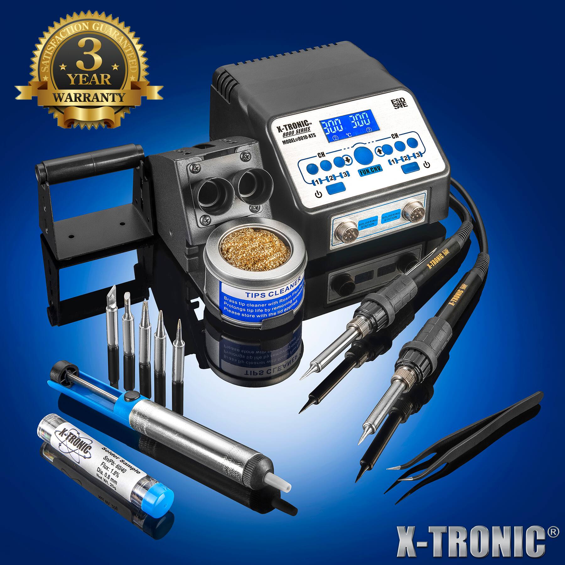 SATISFACTION YEAR 3 GUARANTEED WARRANTY

ESD 700 JUU X-TRONIC 77777 JUU $000 SERIES C MODEL#8010-KTS

CH CH (11-(2-13)- FUN.CNV. (1)-(2)-(3)

BOLDERING JUNILY SOLDERING STATE

Brass TIPS CLEANER with Roset Prolongs up cleaner d'appled Please tip life by AND store with the

X-TRONIC X-TRONIC

K-TRONIC Solder Sn/Pb: Dia. Flux: 1.8% 60/40 Sample 0.8 To mm

Please 91002 Brass Prolongs 16 life dy cleaner nps TIPS CLEANES

X-TRONIC6