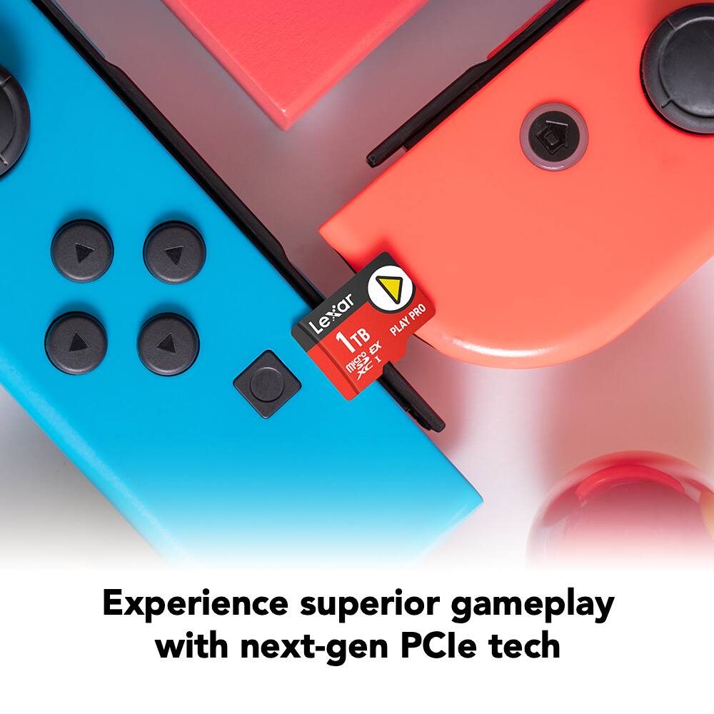 Lexar PRO PLAY 1TB EX  
Experience superior gameplay with next-gen PCIe tech