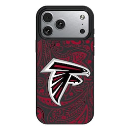 Keyscaper - NFL - Atlanta Falcons Paisley iPhone Magnetic Bump Case - 15 - Black