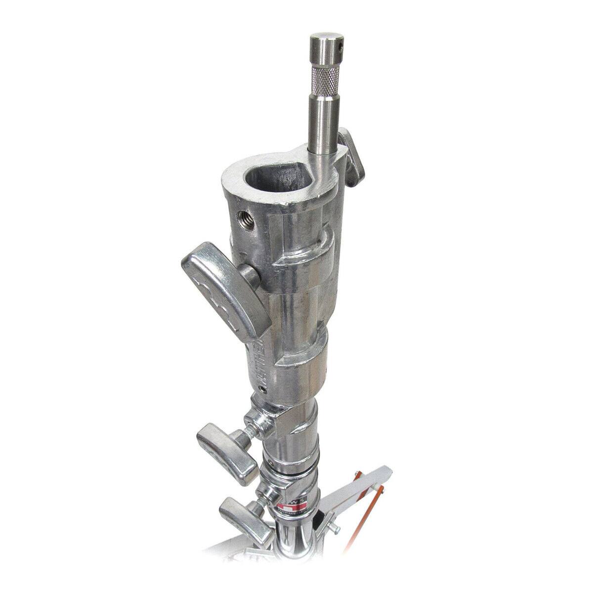 Alt View 1. Matthews - Matthews 11.3' Combo Double Riser Steel Stand with Rocky Mountain Leg, Chrome.