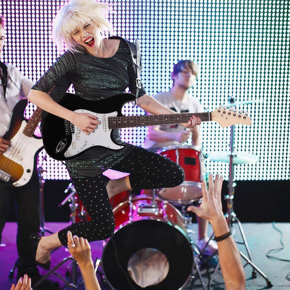 Alt View 1. Winado - 39 Inch Electric Guitar, Full-Size Beginner Solid Body Electric Guitar Kit with Gig Bag.