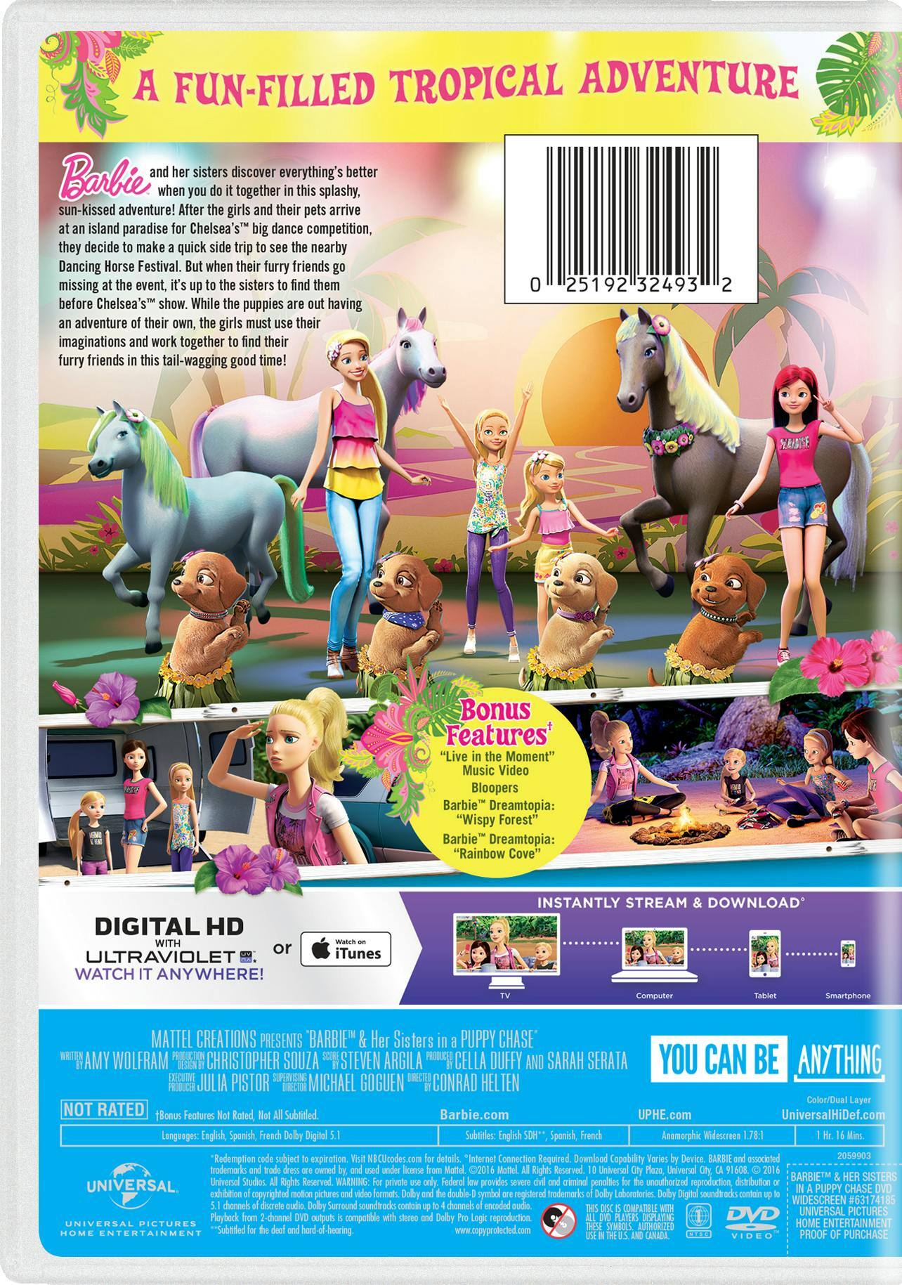 Angle. Barbie and Her Sisters in a Puppy Chase (DVD + Digital HD) [DVD].