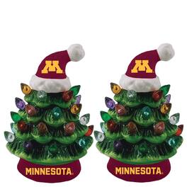 Evergreen Enterprises - Minnesota Golden Gophers 2-Pack 4" Ceramic LED Christmas Tree Set - Multicolor