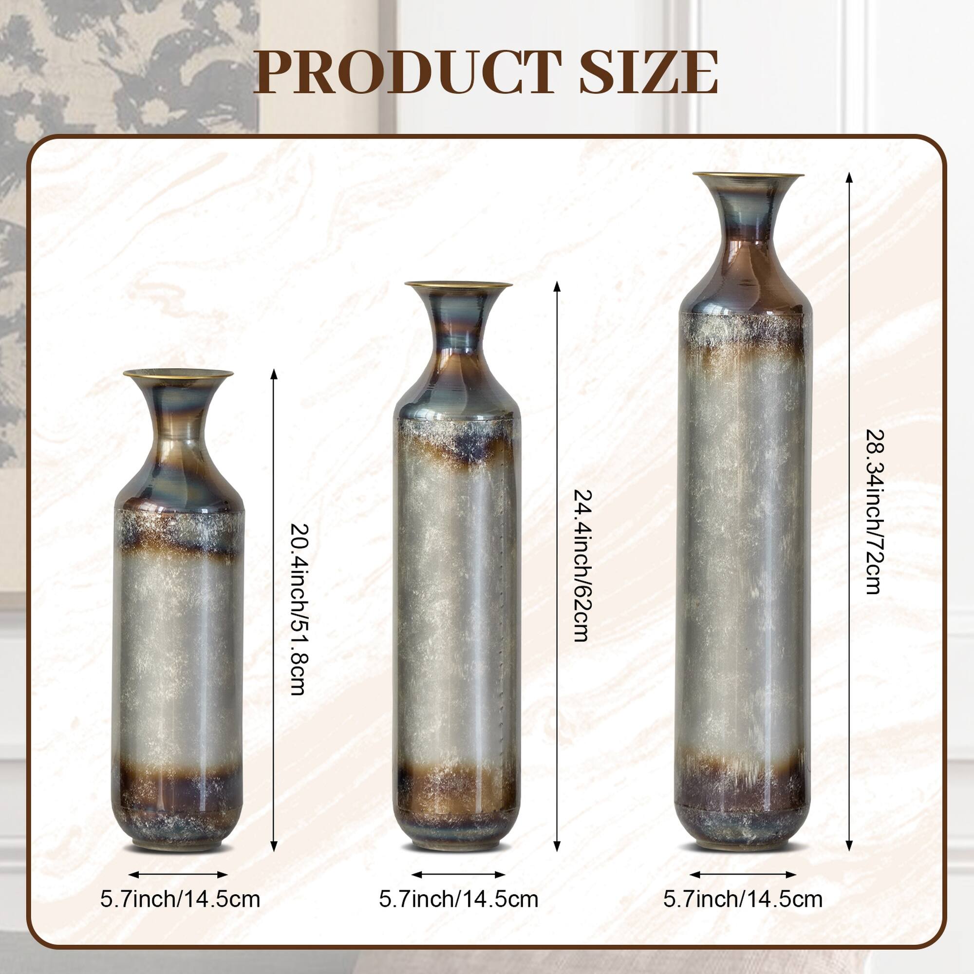 PRODUCT SIZE

- 20.4inch/51.8cm
- 24.4inch/62cm
- 28.34inch/72cm
- 5.7inch/14.5cm
- 5.7inch/14.5cm
- 5.7inch/14.5cm