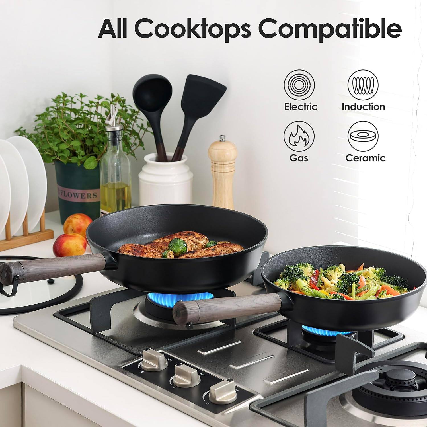 All Cooktops Compatible  
Electric  
Induction  
Gas  
Ceramic