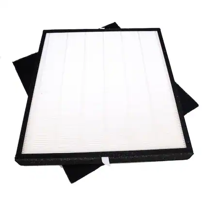 Front. HQRP - True HEPA H13 + Carbon Pre-Filters Replacement Set for GermGuardian AC5900WCA AC5900WDLX, Replaces FLT5900 J.