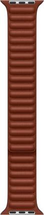 Apple - Watch Band - Leather Link (45mm) - M/L - Umber