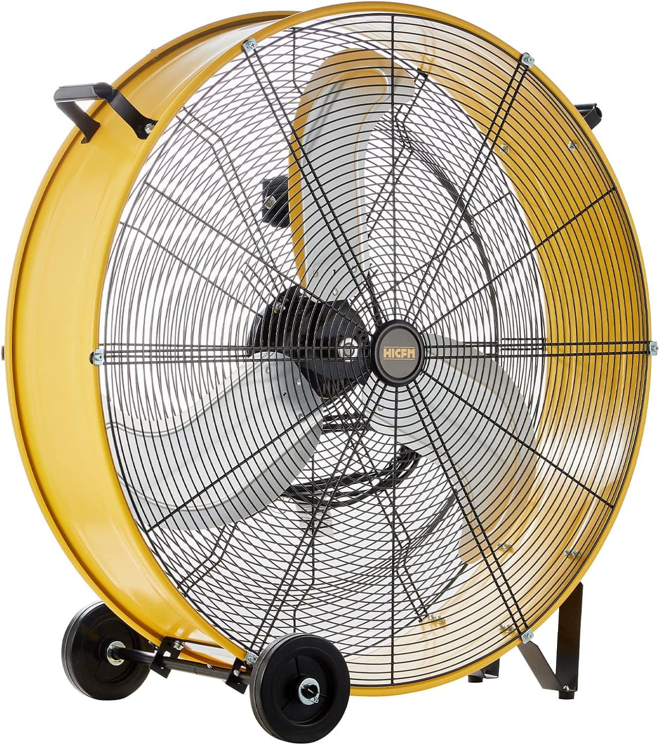 Akoasm - 24" Heavy Duty Drum Fan Floor Fan with Wheels, 8800 CFM High Velocity, BLDC Motor, Ultra-Quiet 45dB for Warehouse Garage