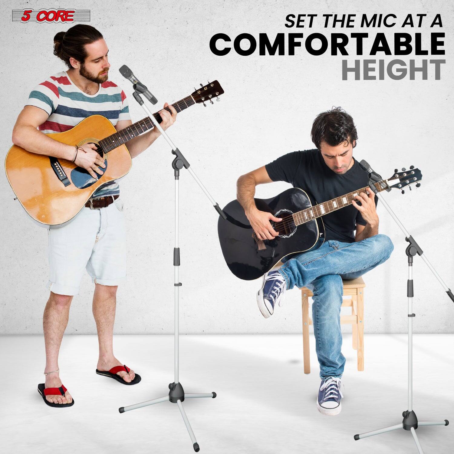 5 CORE, SET THE MIC AT A COMFORTABLE HEIGHT, TH