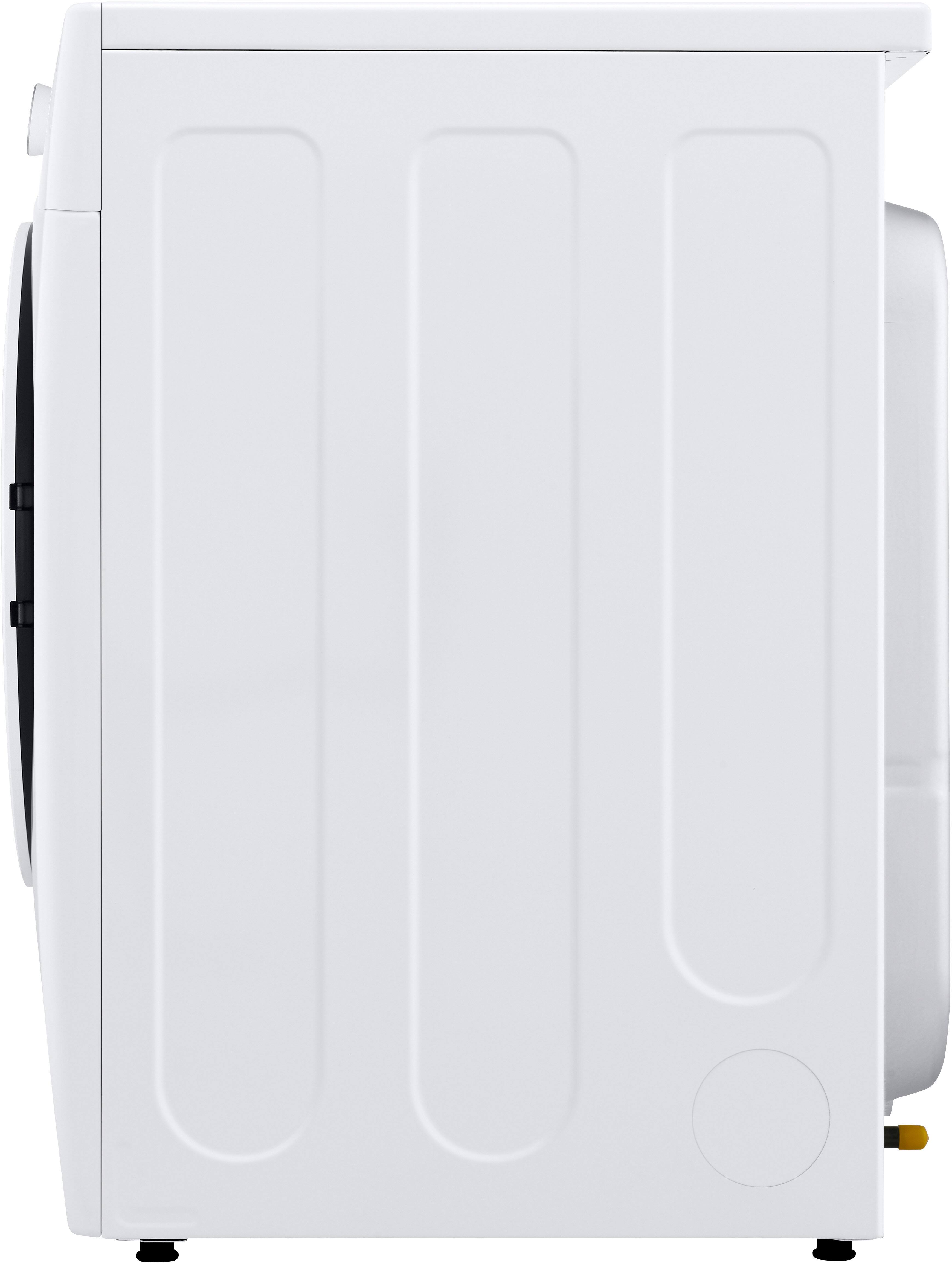 Alt View 11. LG - 7.4 Cu. Ft. Ultra Large Stackable Smart Gas Dryer with AI Sensor Dry and LoDecibel Quiet Operation - White.