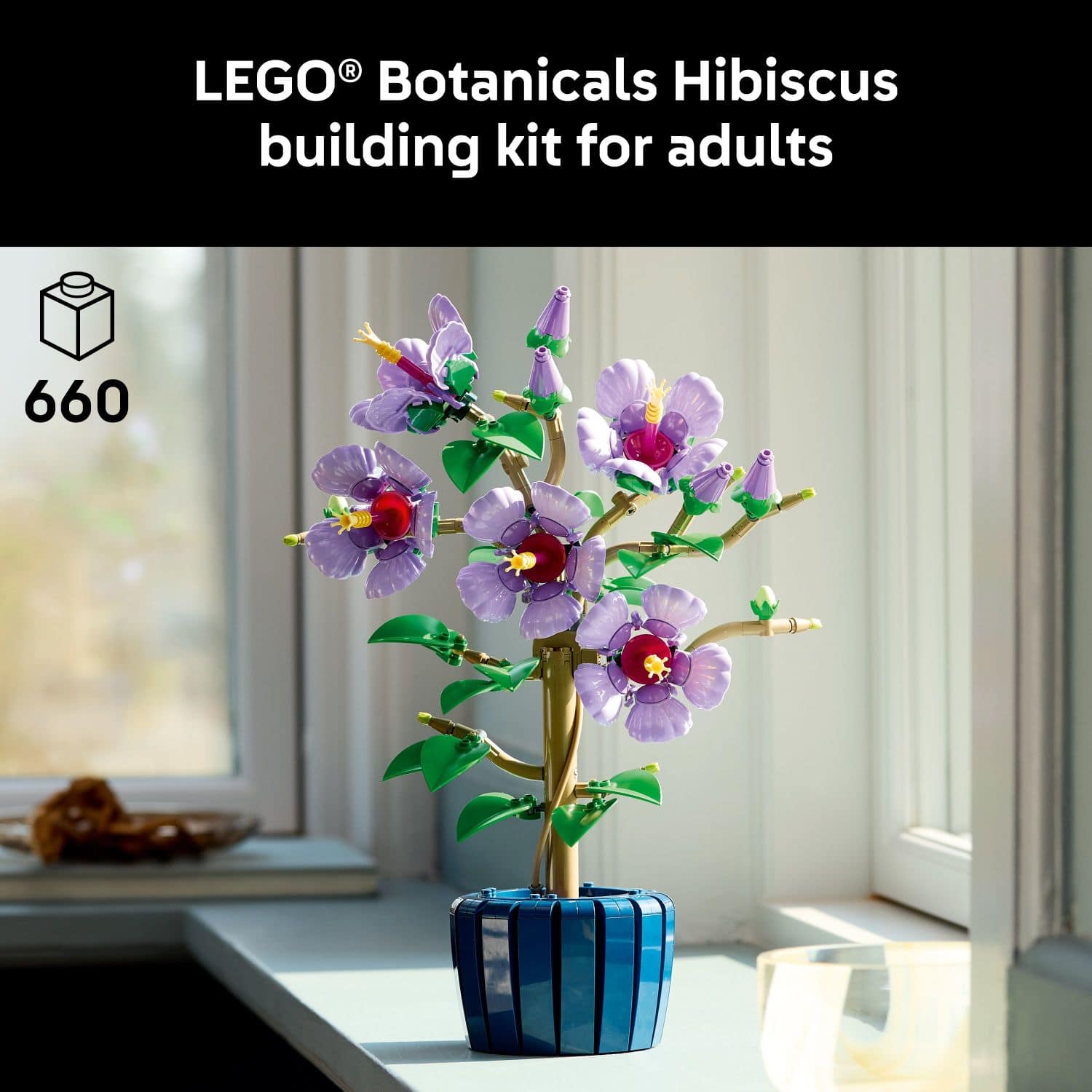 LEGO Botanicals Hibiscus Flower Building Set 10372 6529393 - Best Buy