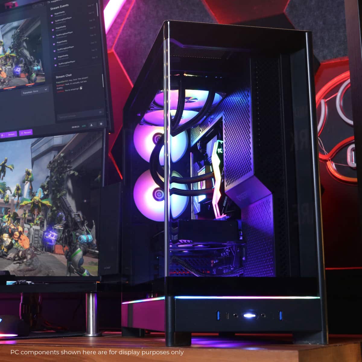 Stream Events
Stream Chat
PC components shown here are for display purposes only