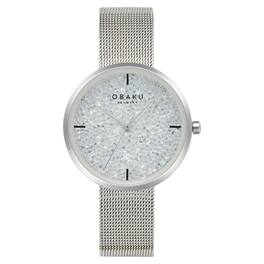 Obaku - Women's Glimmer Dial Watch - V289LHCWMC - White