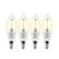 Front. Geeni - LUX B11 Candle Wi-Fi Smart Bulb (4-Pack) - White.